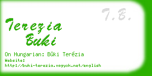 terezia buki business card