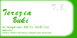 terezia buki business card